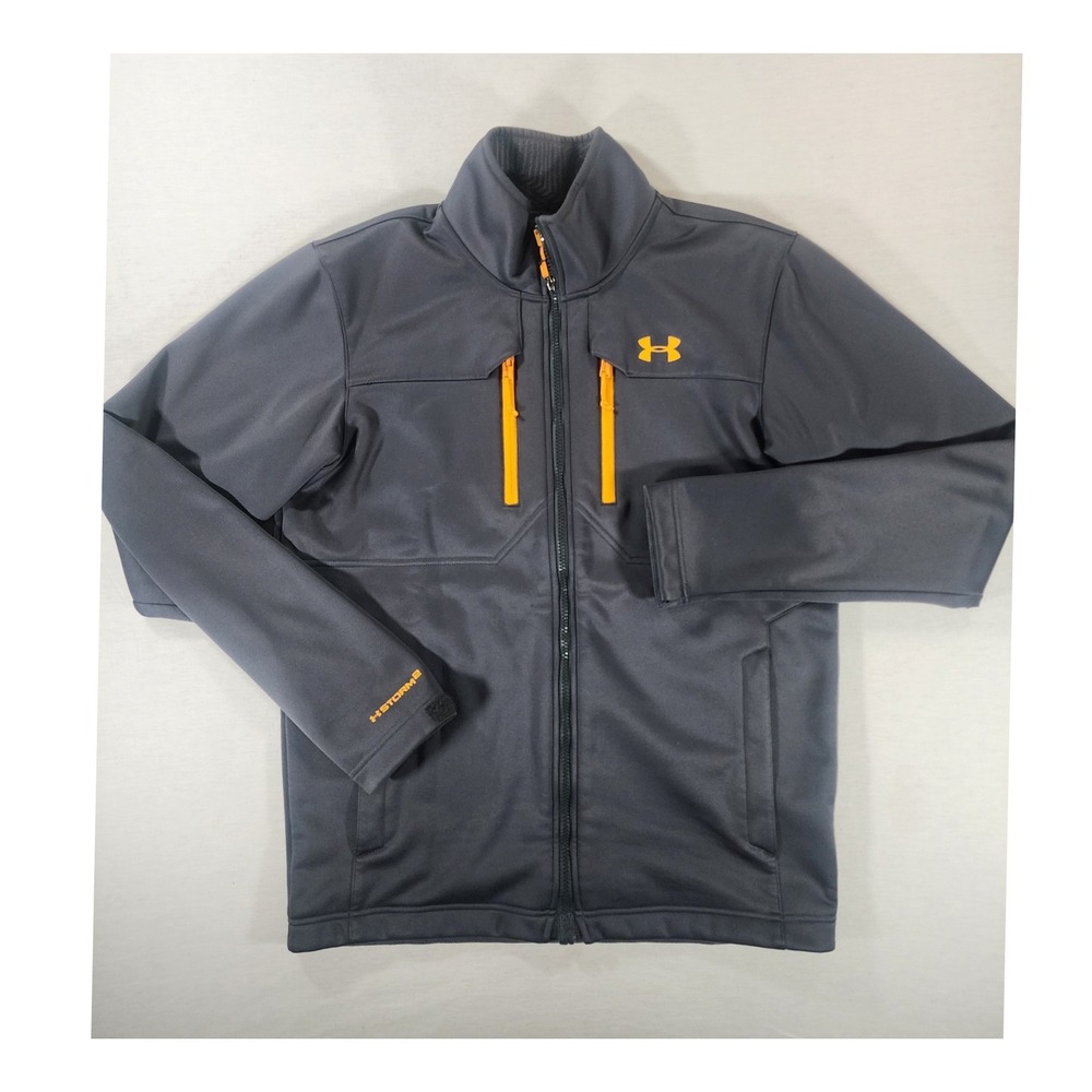 Under Armour Storm 2 Jacket Mens M Gray ColdGear Infrared Softshell Shell